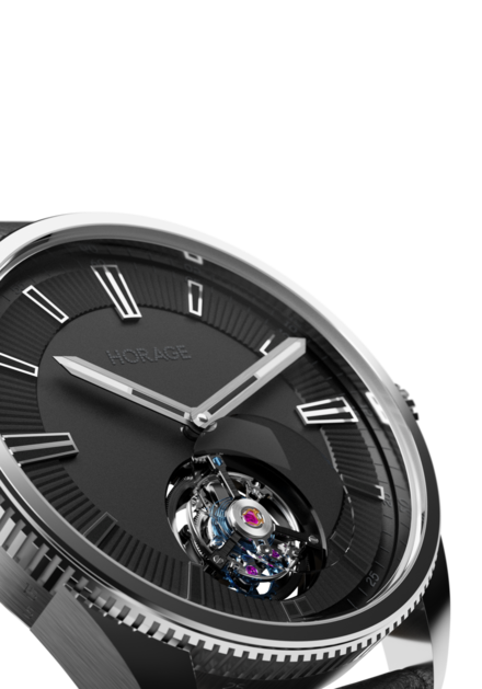 Lensman 1-flying tourbillon-titanium case-black dial-watch-2022